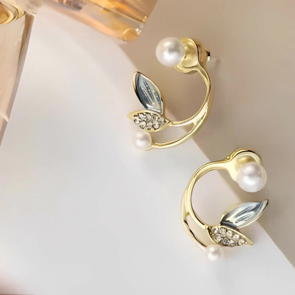 Pearl Vine Twilight Earrings