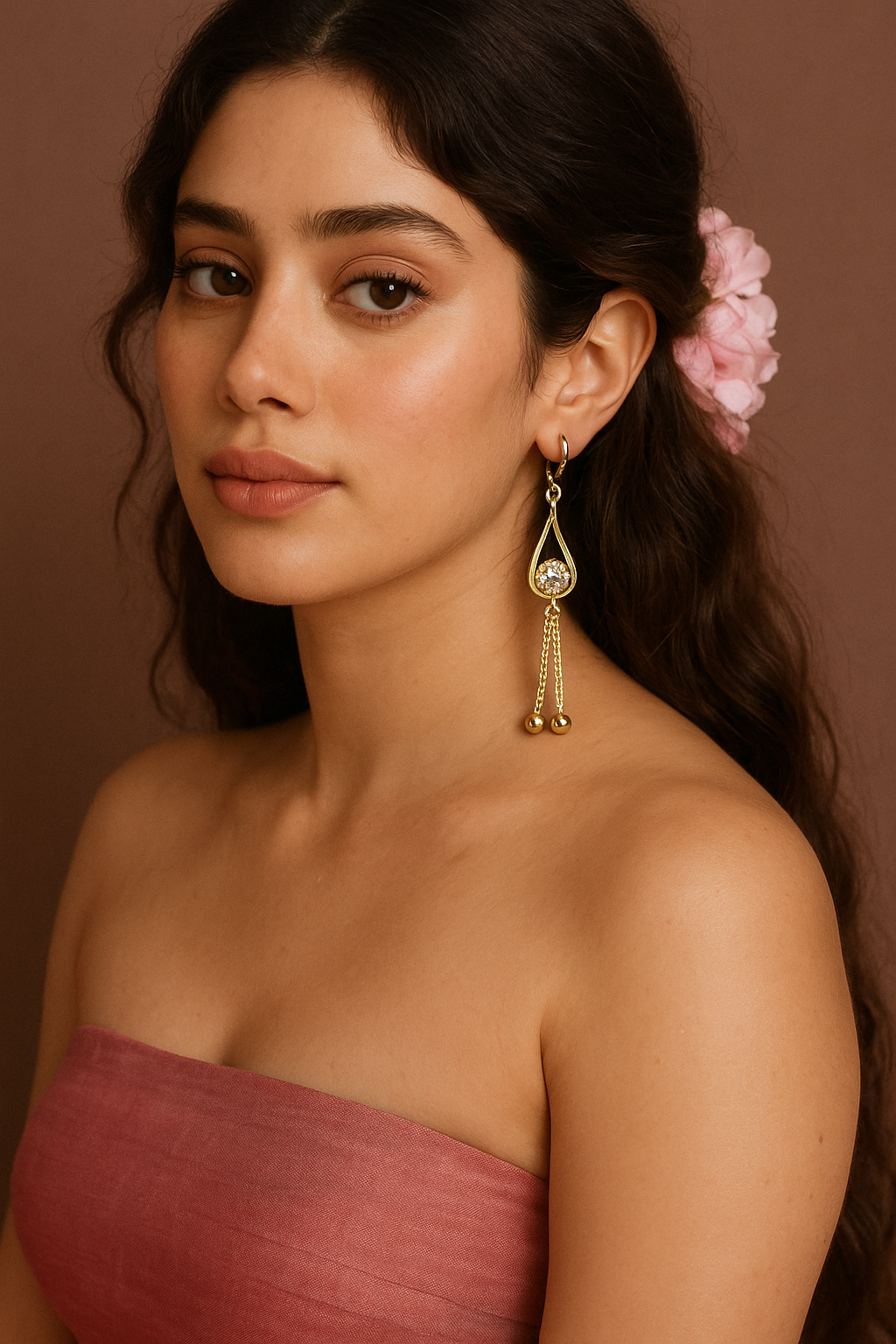 Anti Tarnish Long Earrings