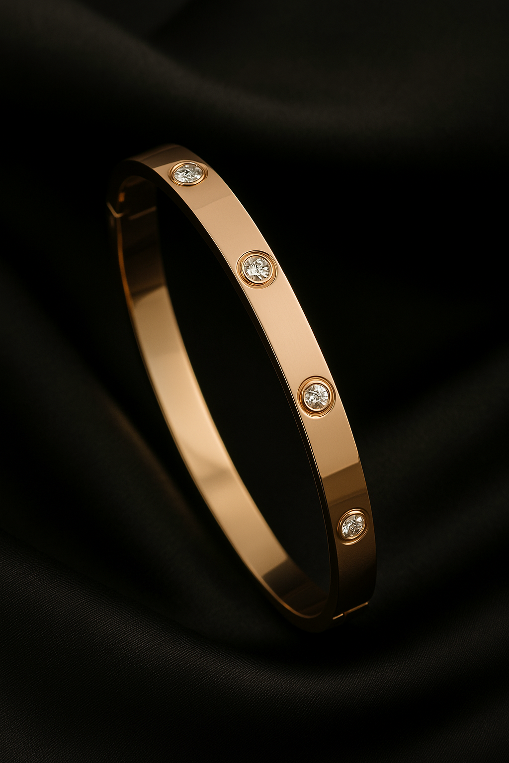Diamonds 18K Anti-Tarnish Bangle Kada Bracelet
