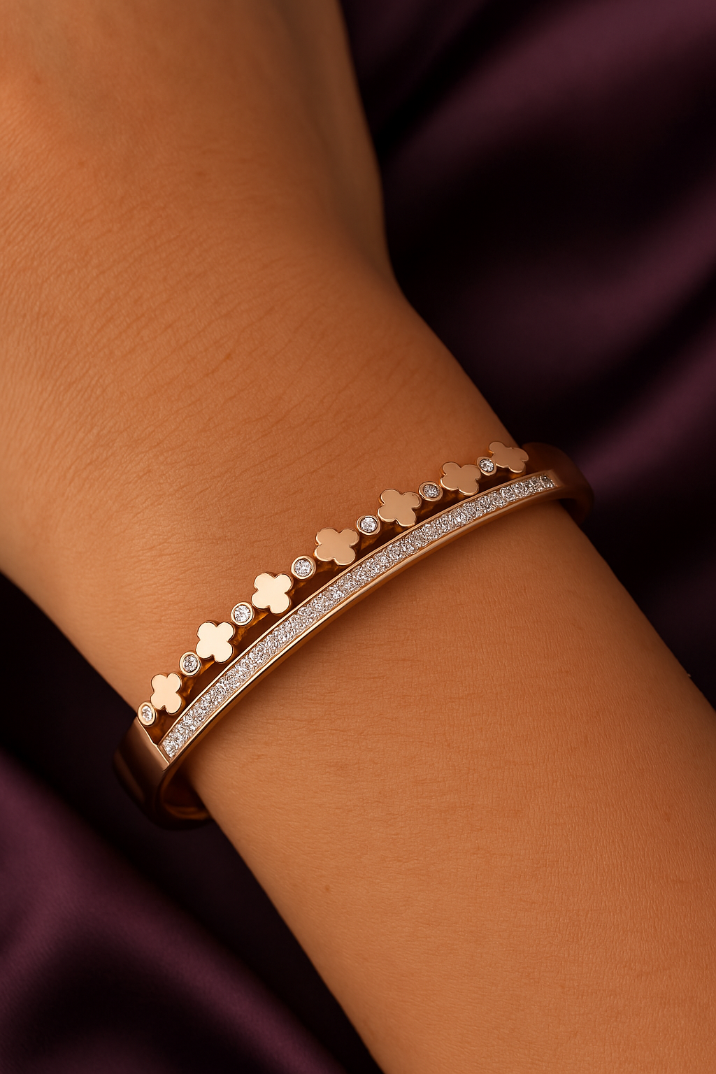 Maura 18K Anti-Tarnish Bangle Kada Bracelet