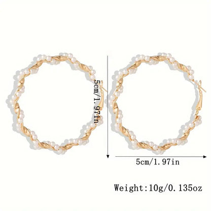 Pearlie Twirlies Hoop Earrings