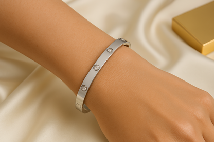 Diamonds 18K Anti-Tarnish Bangle Kada Bracelet
