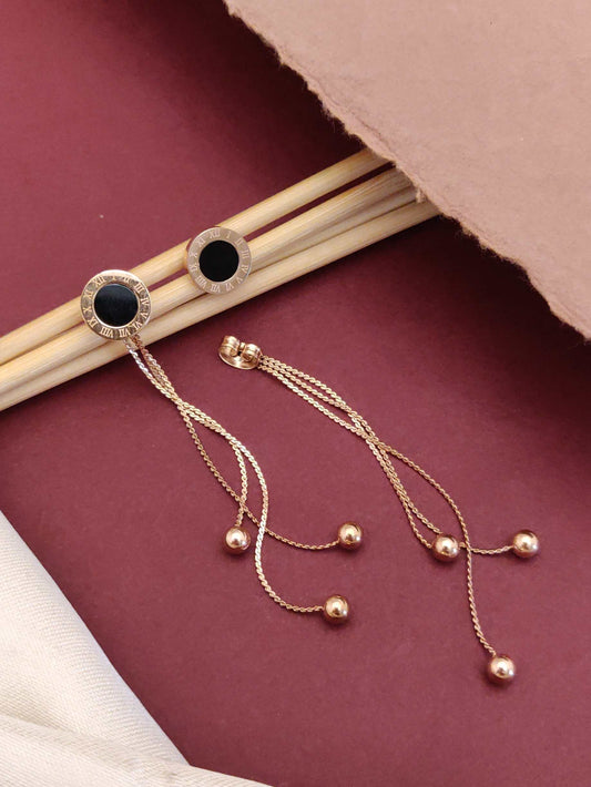 Timeless Gold Long 14KT Earrings
