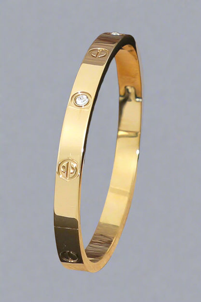 Crystal AD 18K Anti-Tarnish Bangle Kada Bracelet