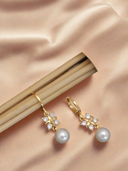 Bow Pearl Earrings