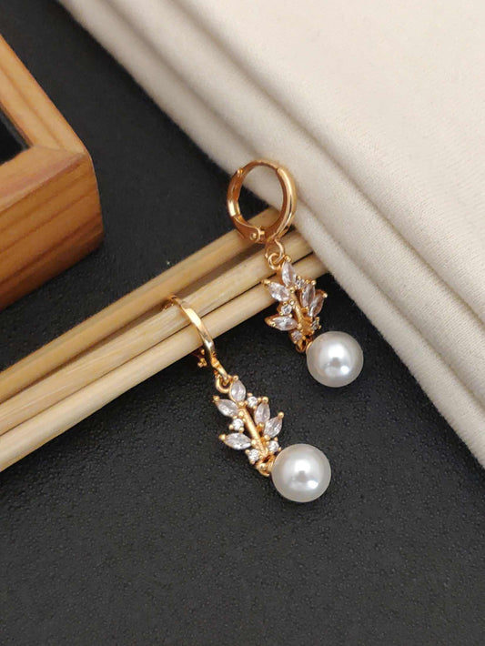 Leaf Pearl Earrings