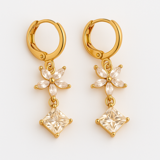 Flower Anti Tarnish Earrings