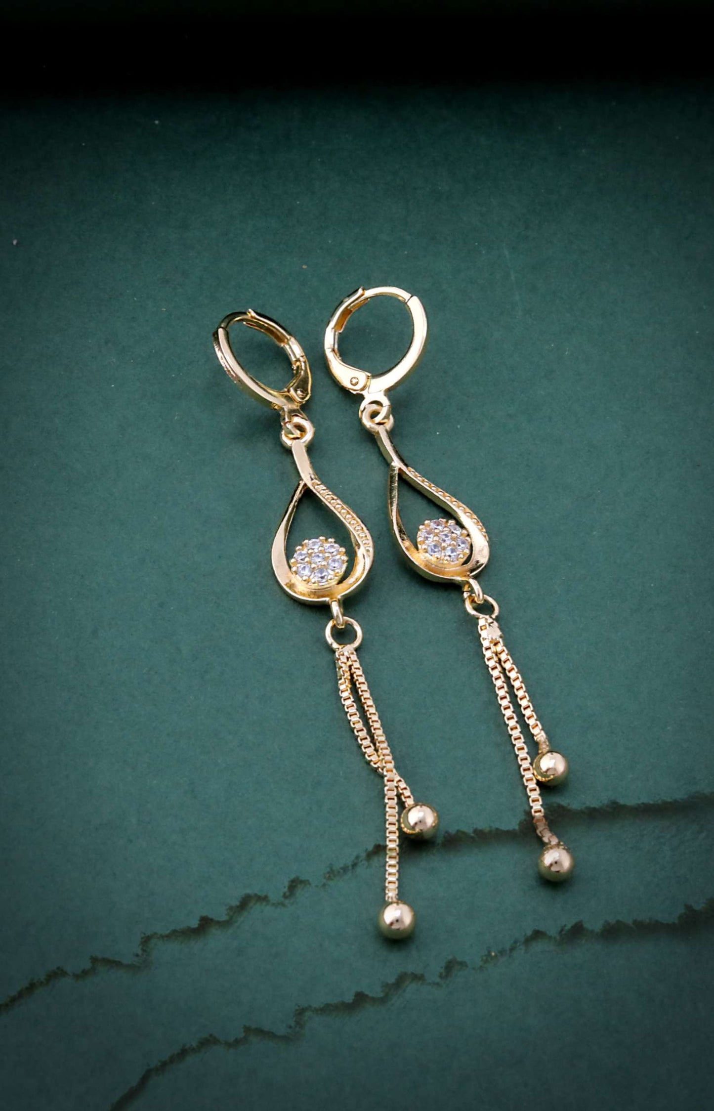 Anti Tarnish Long Earrings