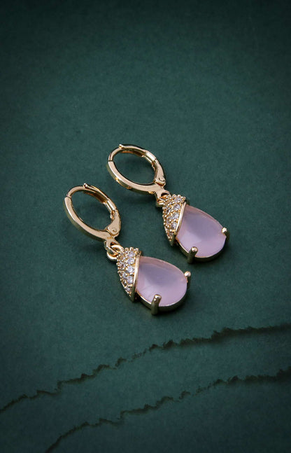 Pink Anti Tarnish Earrings