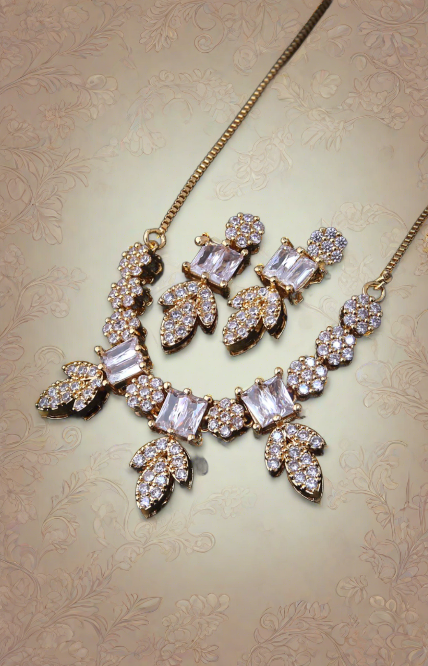 Daisy Luxe Diamond Necklace Set