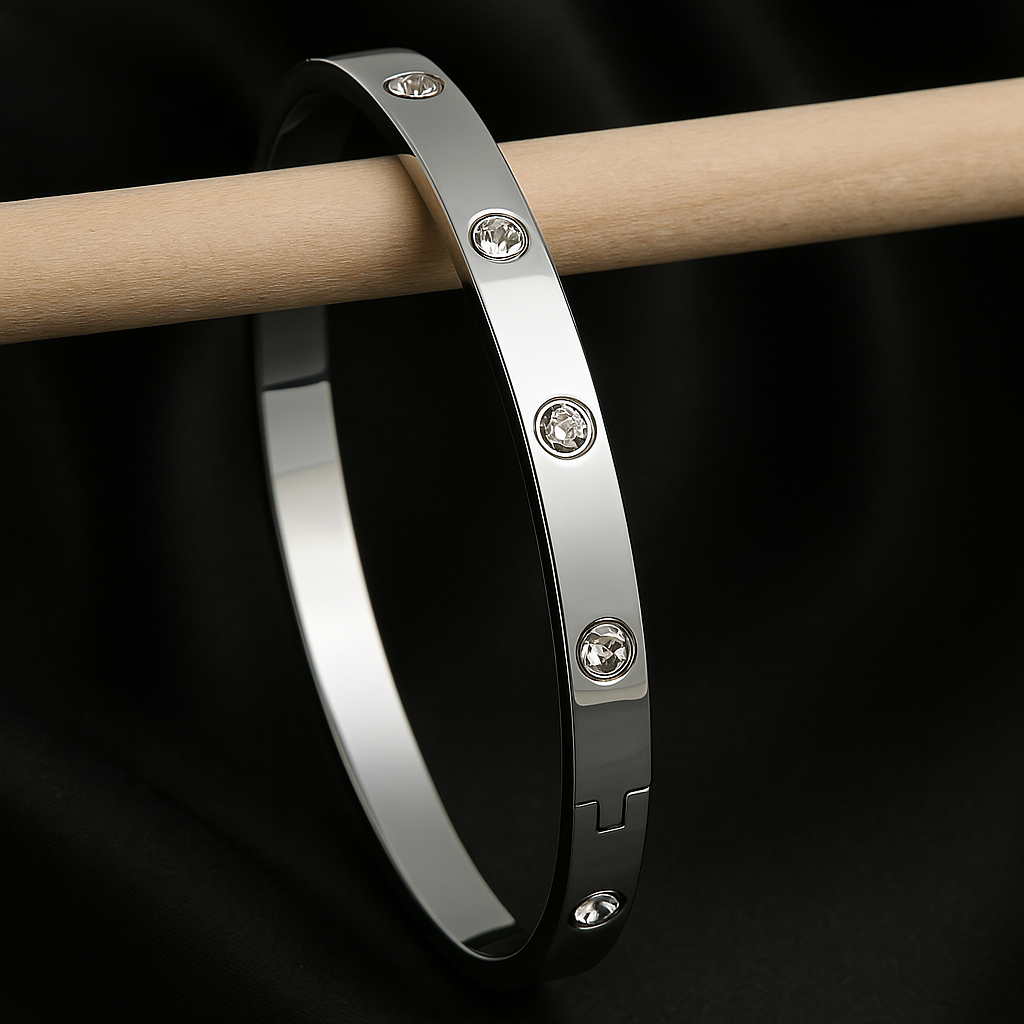 Diamonds 18K Anti-Tarnish Bangle Kada Bracelet