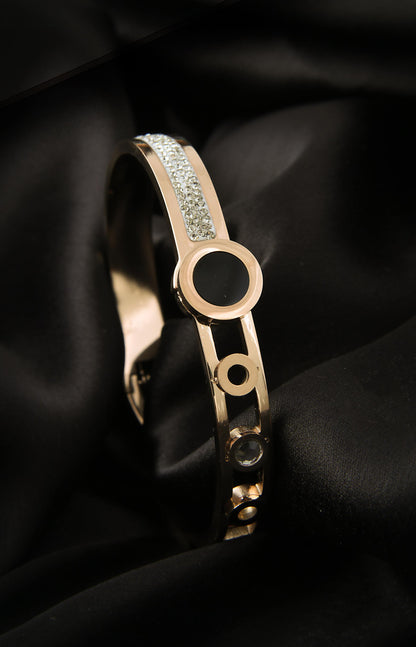 Black Timeless 18K Anti-Tarnish Bangle Kada Bracelet