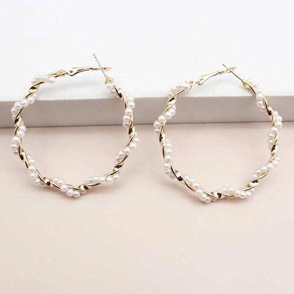Pearlie Twirlies Hoop Earrings
