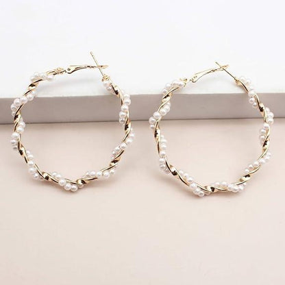 Pearlie Twirlies Hoop Earrings