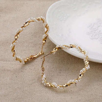 Pearlie Twirlies Hoop Earrings