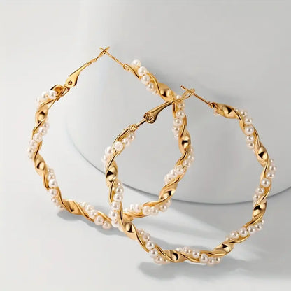 Pearlie Twirlies Hoop Earrings