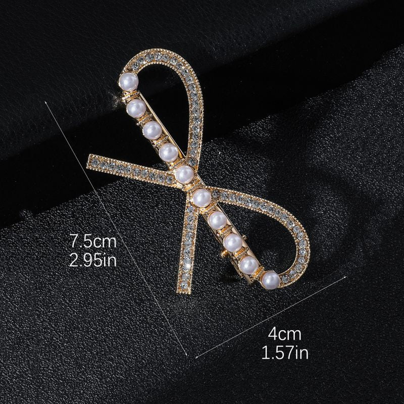 Aurora Diamond Bow Hair Clip