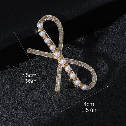 Aurora Diamond Bow Hair Clip