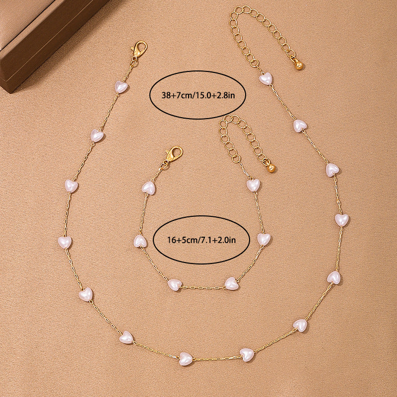 Aria Heart Necklace Set