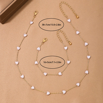 Aria Heart Necklace Set