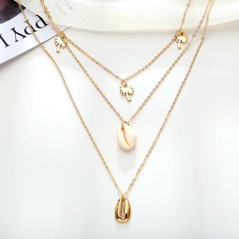 Coconut Shell Multi-layer Ocean Necklace
