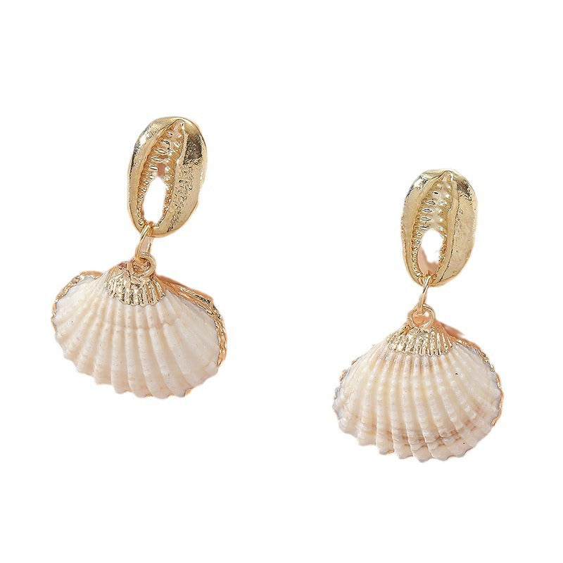 Shell Drop Beach Earrings