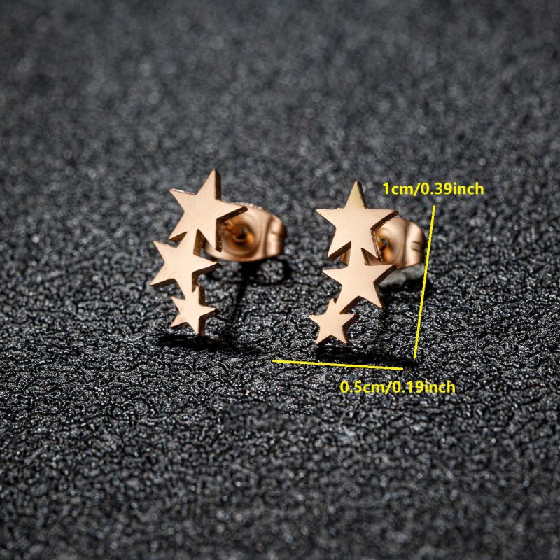 Twinkle Trio Stud Earrings