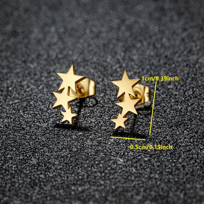 Twinkle Trio Stud Earrings