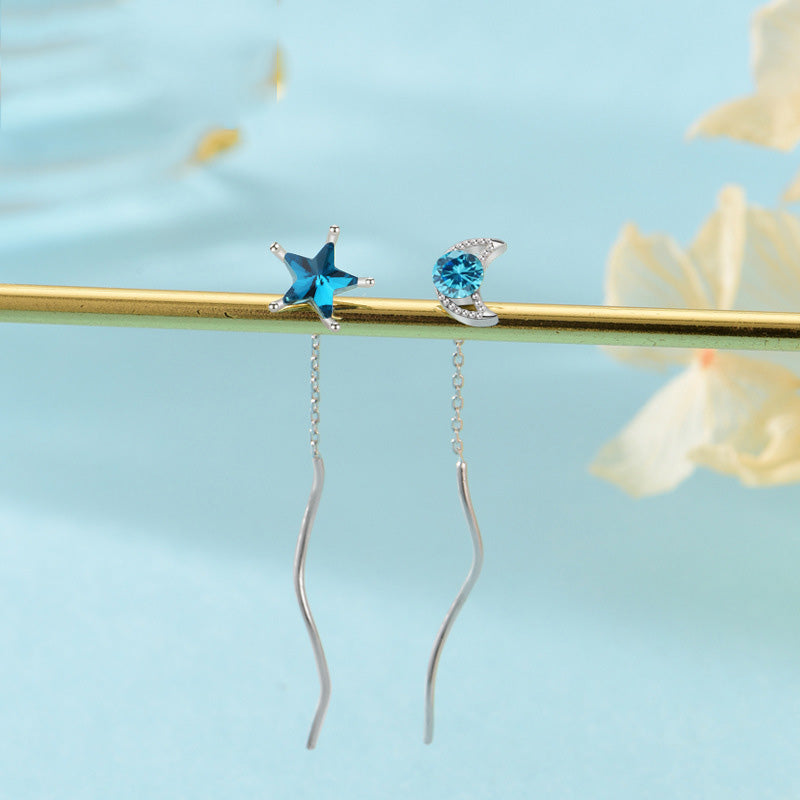Blue Celestial 925 Sterling Silver Earrings