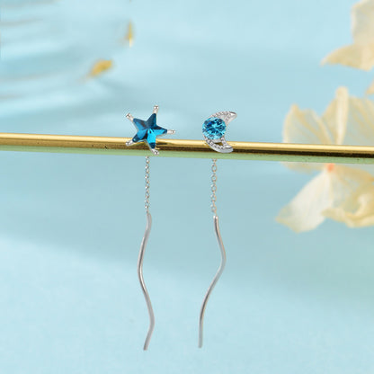Blue Celestial 925 Sterling Silver Earrings