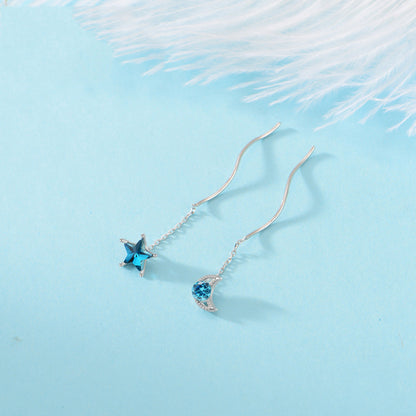 Blue Celestial 925 Sterling Silver Earrings