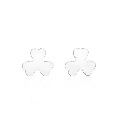 Clover Kisses Stud Earrings ( S925 Sterling Silver )