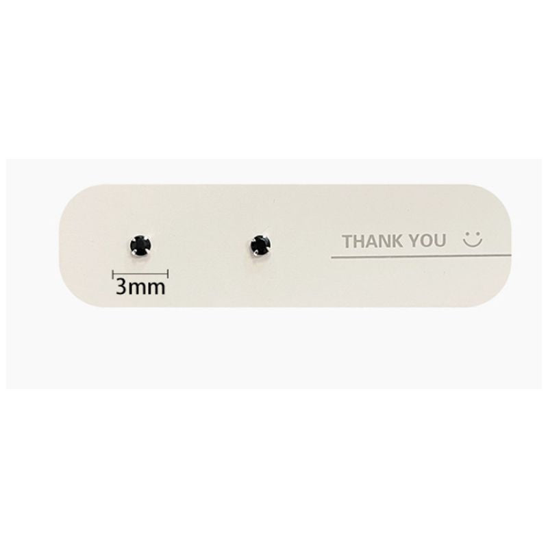 Diamond Stud 925 Sterling Silver Earrings