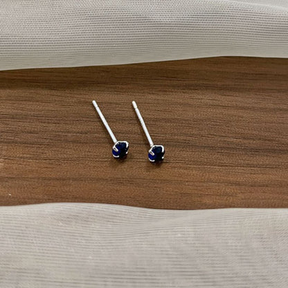 Diamond Stud 925 Sterling Silver Earrings
