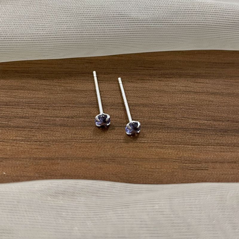 Diamond Stud 925 Sterling Silver Earrings