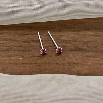 Diamond Stud 925 Sterling Silver Earrings