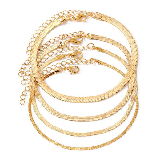 Golden Venom Quartet Bracelet Set