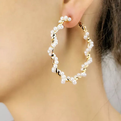 Pearlie Twirlies Hoop Earrings