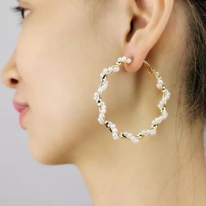 Pearlie Twirlies Hoop Earrings