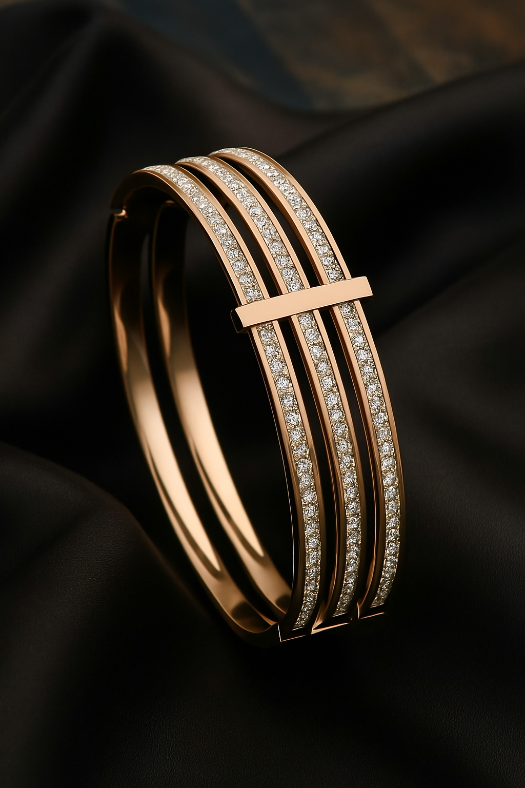 Embellished 18K Anti-Tarnish Bangle Kada Bracelet