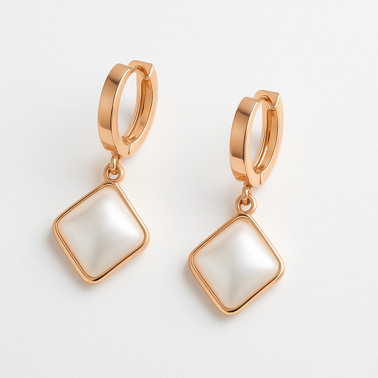 Ivory Gleam Pearl Earrings