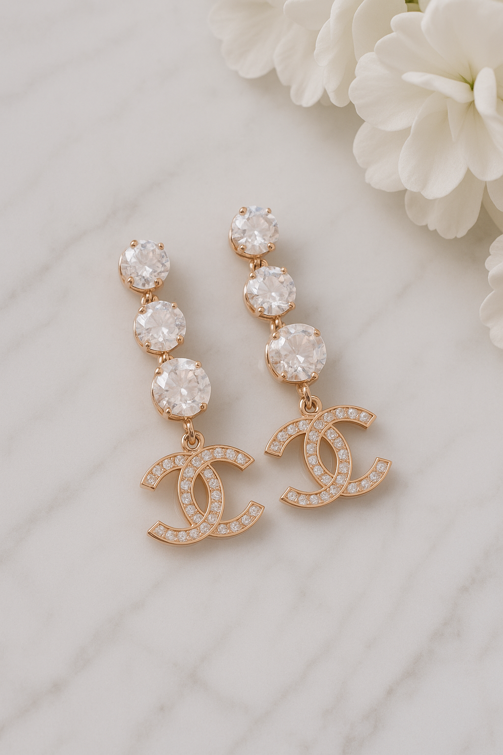 Embellished Chanel Earrings