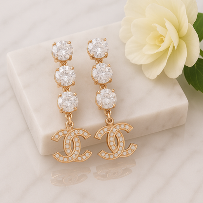 Embellished Chanel Earrings