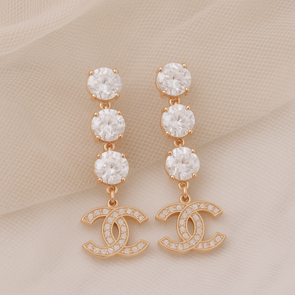 Embellished Chanel Earrings