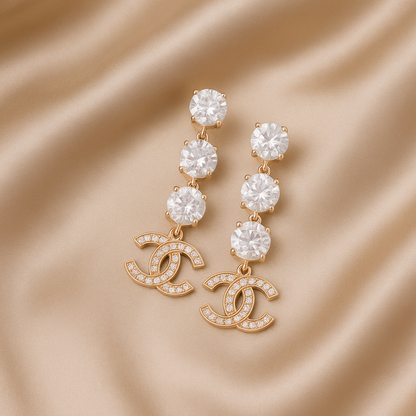 Embellished Chanel Earrings