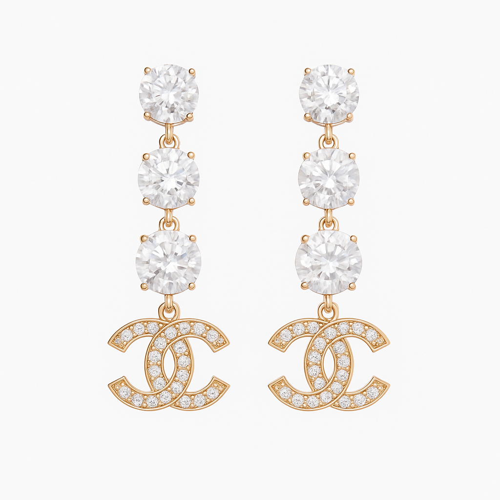 Embellished Chanel Earrings