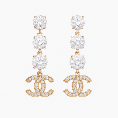 Embellished Chanel Earrings