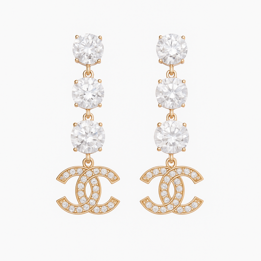 Embellished Chanel Earrings