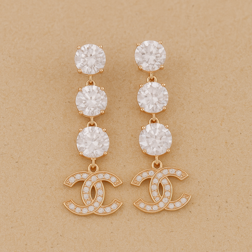 Embellished Chanel Earrings
