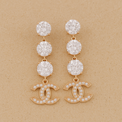 Embellished Chanel Earrings